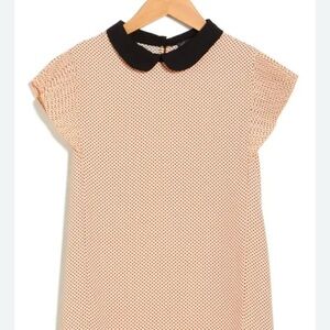 Adrianna Papell Peter Pan collar flutter sleeve NWT preppy blouse. Size medium